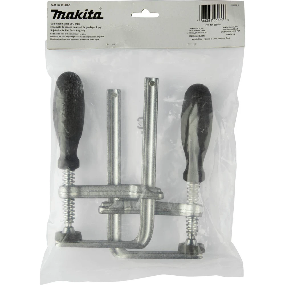 Makita 191J52-3 2-Piece Guide Rail Clamp Set 6 Makita 191J52-3 2-Piece Guide Rail Clamp Set - Image 4