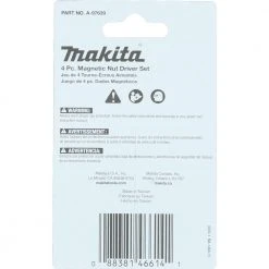 Makita A-97639 Makita ImpactX 4 Piece 1-3/4 In. Magnetic Nut Driver Set 7 Makita A-97639 Makita ImpactX 4 Piece 1-3/4 In. Magnetic Nut Driver Set -Cheap Makita Store mktna 97639 b