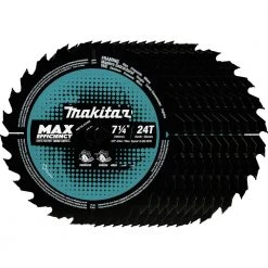 Makita B-61656-10 7-1/4 In. 24T Carbide-Tipped Ultra-Thin Kerf Framing Blade (10-Pack)