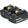 Makita BL1830B-2 2-Piece 18V LXT Lithium-Ion Batteries (3 Ah)