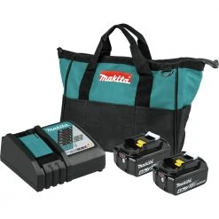 Makita BL1840BDC2 18V LXT Lithium-Ion Battery And Rapid Optimum Charger Starter Pack (4 Ah)