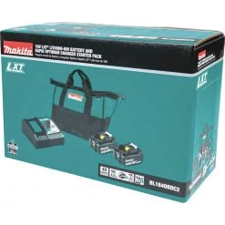 Makita BL1840BDC2 18V LXT Lithium-Ion Battery And Rapid Optimum Charger Starter Pack (4 Ah) -Cheap Makita Store mktnbl1840bdc2 f