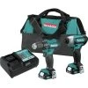 Makita CT232 CXT 12V Max Brushless Lithium-Ion Cordless Drill Driver And Impact Driver Combo Kit (1.5 Ah) -Cheap Makita Store mktnct232