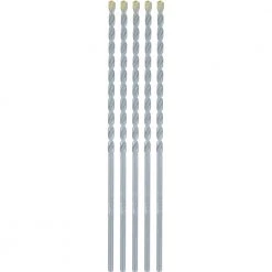 Makita E-10615 5-Piece 5/32 In. X 6 In. Carbide Tipped Percussion Masonry Hammer Drill Bit Set