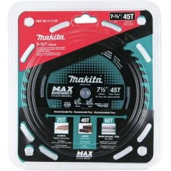 Makita E-11128 7-1/2 In. 45 Tooth Carbide-Tipped Max Efficiency Miter Saw Blade -Cheap Makita Store mktne 11128 b