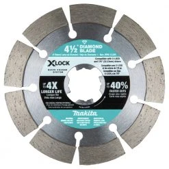 Makita E-12647 3-Piece X-LOCK 4-1/2 In. Diamond Blade Variety Pack For Masonry Cutting -Cheap Makita Store mktne 12647 a