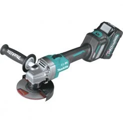 Makita GAG04M1 40V Max XGT Brushless Lithium-Ion 4-1/2 In./5 In. Cordless Angle Grinder Kit With Electric Brake And AWS (4 Ah) -Cheap Makita Store mktngag04m1 a