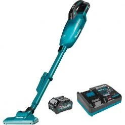 Makita GLC01R1 40V Max XGT Brushless Lithium-Ion Cordless 4-Speed HEPA Filter Compact Vacuum Kit (2.5 Ah)