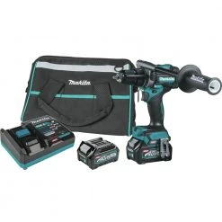 Makita GPH01D 40V Max XGT Brushless Lithium-Ion 1/2 In. Cordless Hammer Drill Driver Kit (2.5 Ah)