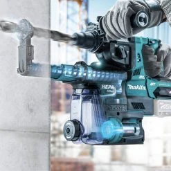 Makita GRH01ZW 40V Max XGT AWS Capable Brushless Lithium-Ion 1-1/8 In. Cordless AVT Rotary Hammer With Dust Extractor, Accepts SDS-MAX, AFT Bits (Tool Only) -Cheap Makita Store mktngrh01zw h