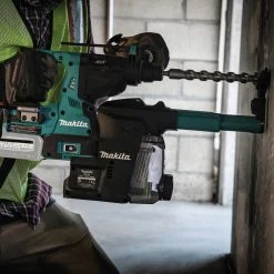 Makita GRH01ZW 40V Max XGT AWS Capable Brushless Lithium-Ion 1-1/8 In. Cordless AVT Rotary Hammer With Dust Extractor, Accepts SDS-MAX, AFT Bits (Tool Only) -Cheap Makita Store mktngrh01zw m