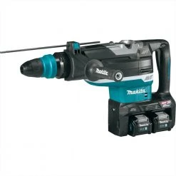 Makita GRH06PM 80V Max (40V Max X2) XGT Brushless Lithium-Ion 2 In. Cordless AFT, AWS Capable AVT Rotary Hammer Kit With 2 Batteries (4 Ah) -Cheap Makita Store mktngrh06pm b