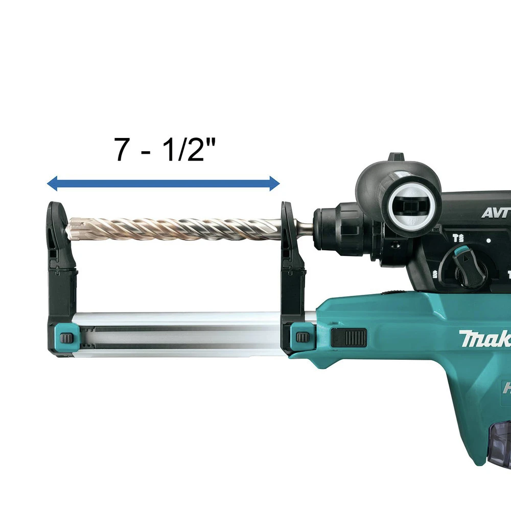 Makita GRH07M1W 40V Max XGT Brushless Lithium-Ion 1-1/8 In. Cordless AFT/AWS Capable Accepts SDS-PLUS Bits AVT D-Handle Rotary Hammer Kit With Dust Extractor (4 Ah) 7 Makita GRH07M1W 40V Max XGT Brushless Lithium-Ion 1-1/8 In. Cordless AFT/AWS Capable Accepts SDS-PLUS Bits AVT D-Handle Rotary Hammer Kit With Dust Extractor (4 Ah) - Image 5