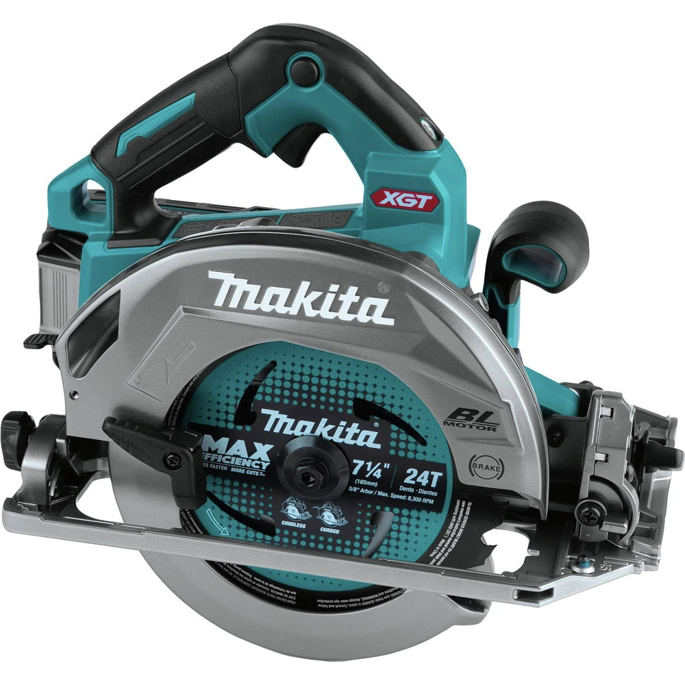 Makita GSH02M1 40V Max XGT AWS Capable Brushless Lithium-Ion 7-1/4 In. Cordless Circular Saw Kit With Guide Rail Compatible Base (4 Ah) 4 Makita GSH02M1 40V Max XGT AWS Capable Brushless Lithium-Ion 7-1/4 In. Cordless Circular Saw Kit With Guide Rail Compatible Base (4 Ah) - Image 2