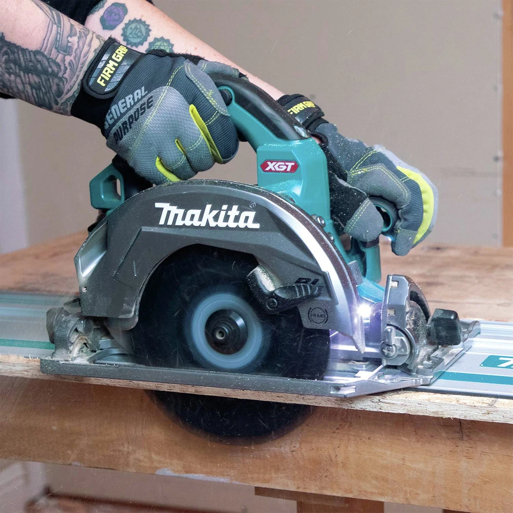 Makita GSH02M1 40V Max XGT AWS Capable Brushless Lithium-Ion 7-1/4 In. Cordless Circular Saw Kit With Guide Rail Compatible Base (4 Ah) 11 Makita GSH02M1 40V Max XGT AWS Capable Brushless Lithium-Ion 7-1/4 In. Cordless Circular Saw Kit With Guide Rail Compatible Base (4 Ah) - Image 9