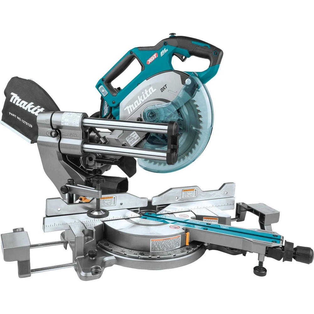 Makita GSL02M1 40V Max XGT Brushless Lithium-Ion 8-1/2 In. Cordless AWS Capable Dual-Bevel Sliding Compound Miter Saw Kit (4 Ah) 4 Makita GSL02M1 40V Max XGT Brushless Lithium-Ion 8-1/2 In. Cordless AWS Capable Dual-Bevel Sliding Compound Miter Saw Kit (4 Ah) - Image 2