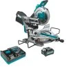 Makita GSL03M1 40V Max XGT Brushless Lithium-Ion 10 In. Cordless AWS Capable Dual-Bevel Sliding Compound Miter Saw Kit (4 Ah)