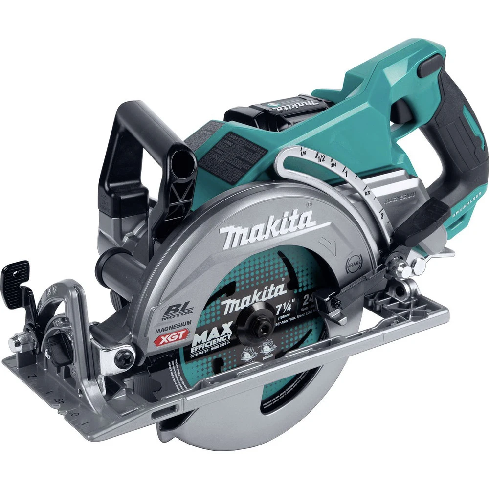 Makita GSR01M1 40V Max XGT Brushless Lithium-Ion 7-1/4 In. Cordless Rear Handle Circular Saw Kit (4 Ah) 4 Makita GSR01M1 40V Max XGT Brushless Lithium-Ion 7-1/4 In. Cordless Rear Handle Circular Saw Kit (4 Ah) - Image 2