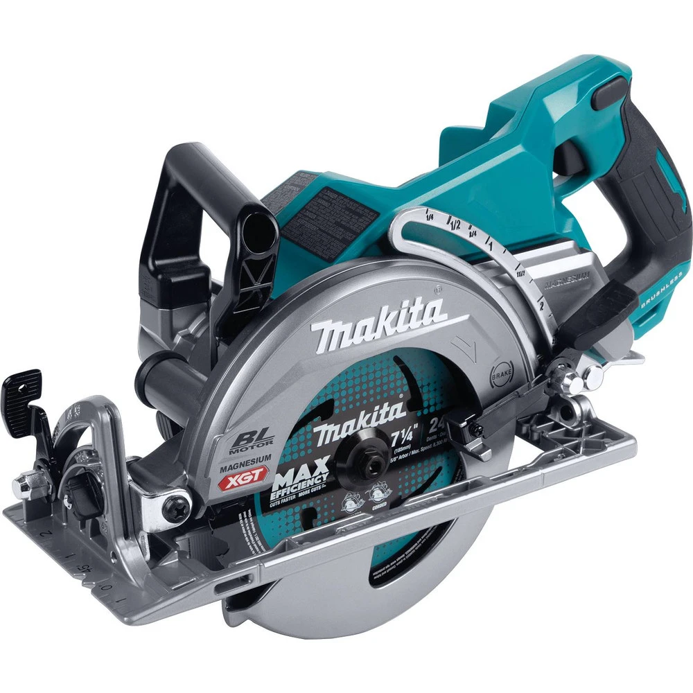 Makita GSR01Z 40V Max XGT Brushless Lithium-Ion 7-1/4 In. Cordless Rear Handle Circular Saw (Tool Only) 4 Makita GSR01Z 40V Max XGT Brushless Lithium-Ion 7-1/4 In. Cordless Rear Handle Circular Saw (Tool Only) - Image 2