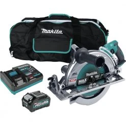 Makita GSR02M1 40V Max XGT AWS Capable Brushless Lithium-Ion 10-1/4 In. Cordless Rear Handle Circular Saw Kit (4 Ah)
