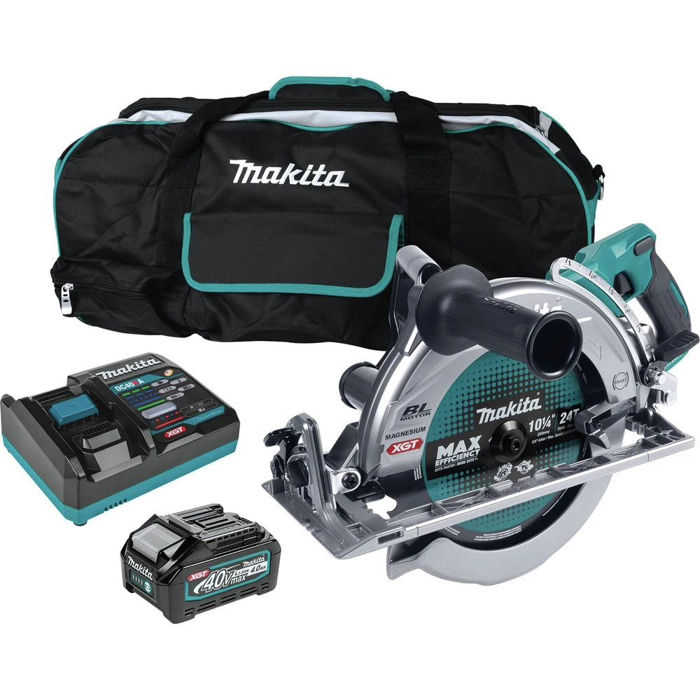 Makita GSR02M1 40V Max XGT AWS Capable Brushless Lithium-Ion 10-1/4 In. Cordless Rear Handle Circular Saw Kit (4 Ah) 3 Makita GSR02M1 40V Max XGT AWS Capable Brushless Lithium-Ion 10-1/4 In. Cordless Rear Handle Circular Saw Kit (4 Ah)