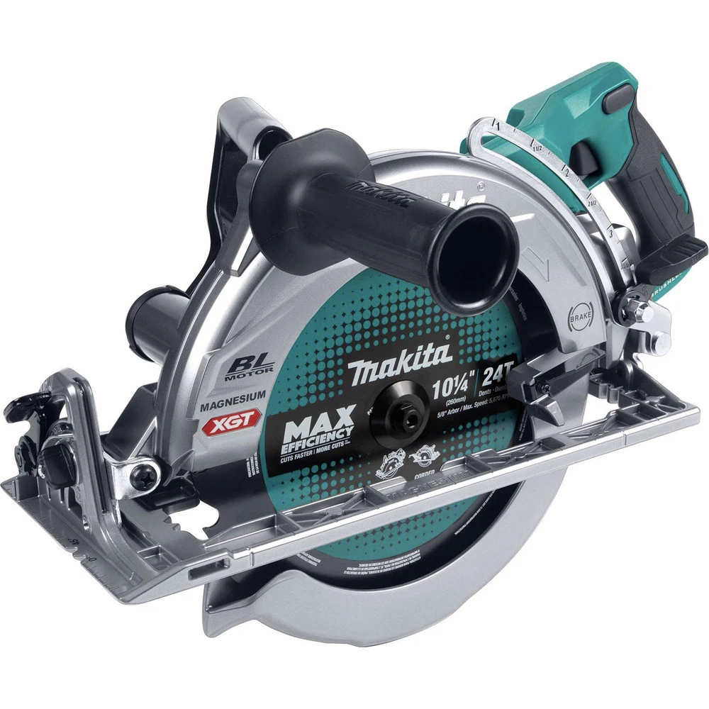 Makita GSR02M1 40V Max XGT AWS Capable Brushless Lithium-Ion 10-1/4 In. Cordless Rear Handle Circular Saw Kit (4 Ah) 4 Makita GSR02M1 40V Max XGT AWS Capable Brushless Lithium-Ion 10-1/4 In. Cordless Rear Handle Circular Saw Kit (4 Ah) - Image 2