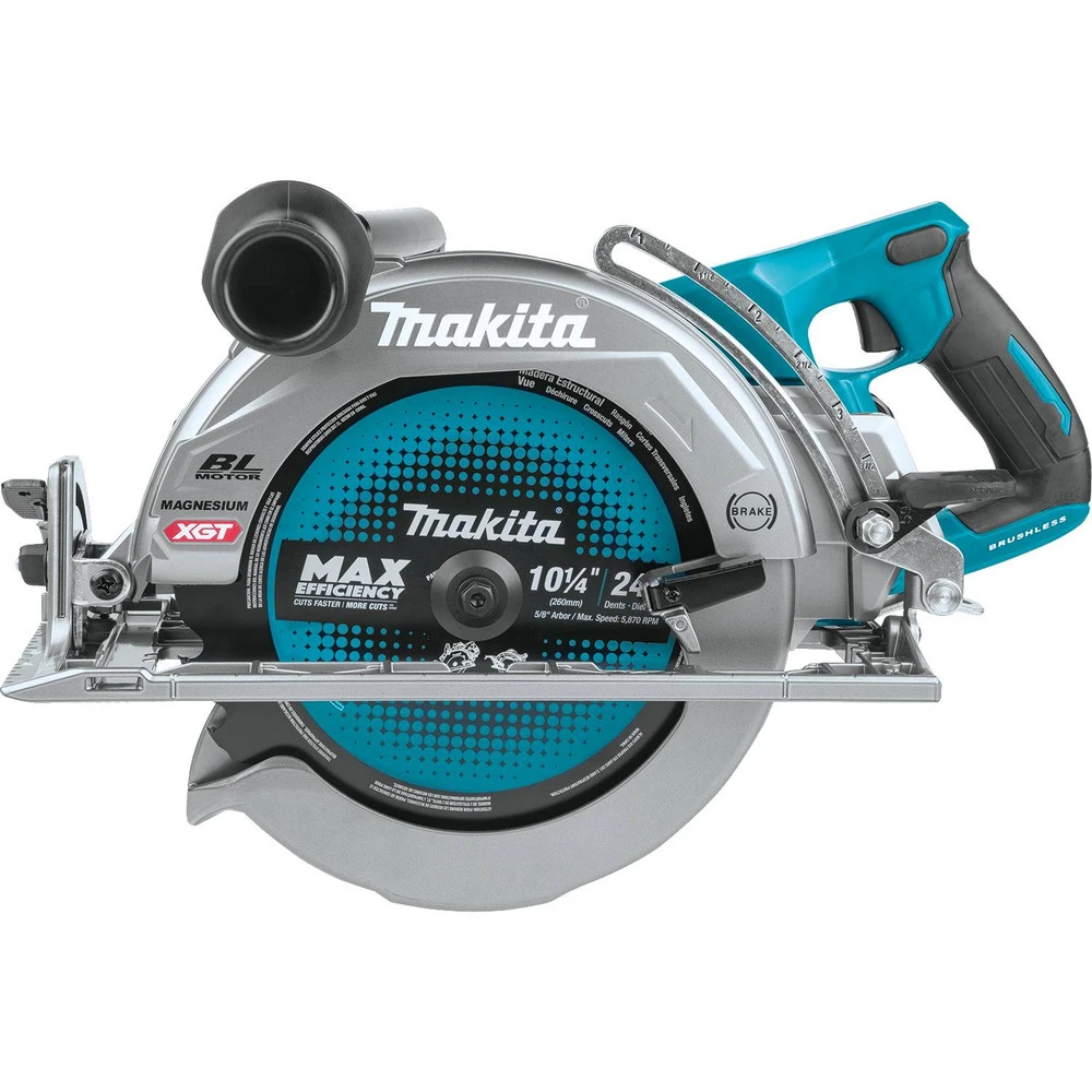 Makita GSR02Z 40V Max XGT Brushless Lithium-Ion 10-1/4 In. Cordless Rear Handle AWS Capable Circular Saw (Tool Only) 3 Makita GSR02Z 40V Max XGT Brushless Lithium-Ion 10-1/4 In. Cordless Rear Handle AWS Capable Circular Saw (Tool Only)