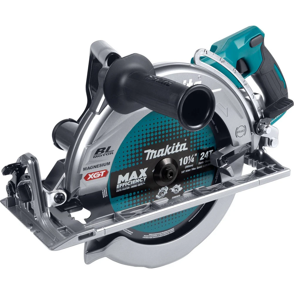 Makita GSR02Z 40V Max XGT Brushless Lithium-Ion 10-1/4 In. Cordless Rear Handle AWS Capable Circular Saw (Tool Only) 4 Makita GSR02Z 40V Max XGT Brushless Lithium-Ion 10-1/4 In. Cordless Rear Handle AWS Capable Circular Saw (Tool Only) - Image 2