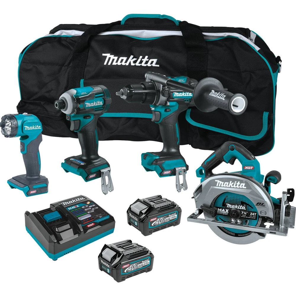 Makita GT400M1D1 40V Max XGT Brushless Lithium-Ion 7-1/4 In. Cordless Circular Saw 4-Tool Combo Kit (2.5 Ah/4 Ah) 3 Makita GT400M1D1 40V Max XGT Brushless Lithium-Ion 7-1/4 In. Cordless Circular Saw 4-Tool Combo Kit (2.5 Ah/4 Ah)