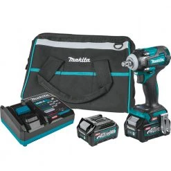 Makita GWT04D 40V Max XGT Brushless Lithium-Ion 1/2 In. Cordless 4-Speed Impact Wrench With Friction Ring Anvil Kit (2.5 Ah)