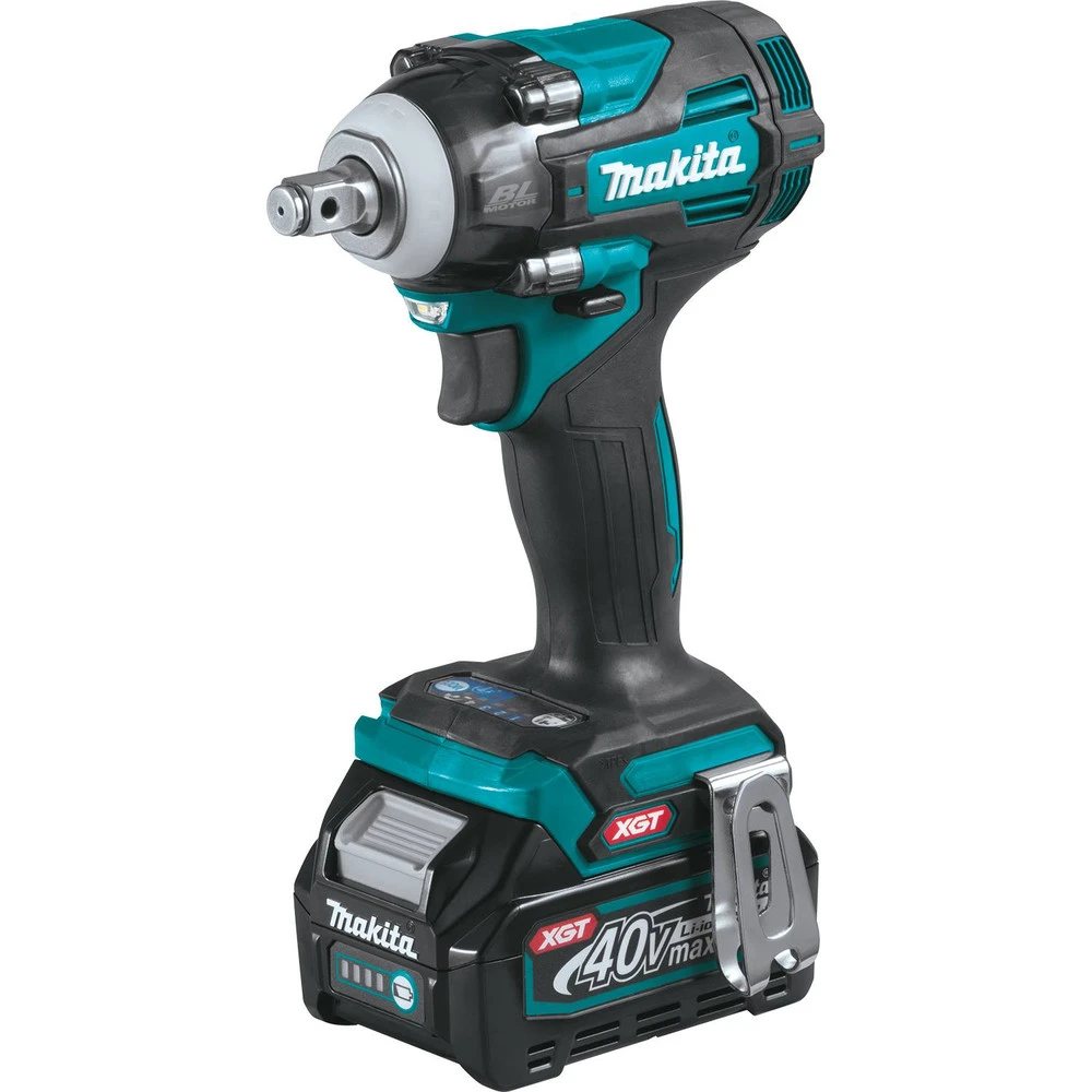 Makita GWT04D 40V Max XGT Brushless Lithium-Ion 1/2 In. Cordless 4-Speed Impact Wrench With Friction Ring Anvil Kit (2.5 Ah) 4 Makita GWT04D 40V Max XGT Brushless Lithium-Ion 1/2 In. Cordless 4-Speed Impact Wrench With Friction Ring Anvil Kit (2.5 Ah) - Image 2