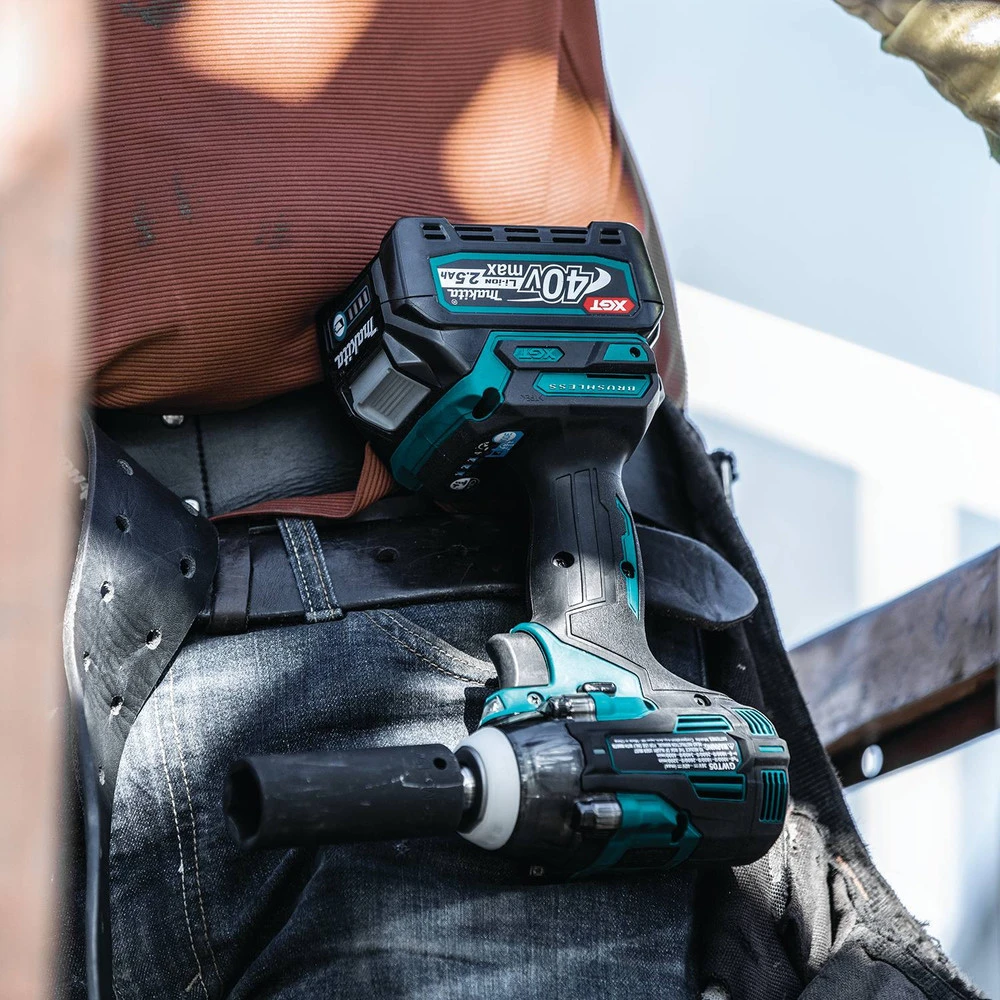 Makita GWT04D 40V Max XGT Brushless Lithium-Ion 1/2 In. Cordless 4-Speed Impact Wrench With Friction Ring Anvil Kit (2.5 Ah) 12 Makita GWT04D 40V Max XGT Brushless Lithium-Ion 1/2 In. Cordless 4-Speed Impact Wrench With Friction Ring Anvil Kit (2.5 Ah) - Image 10