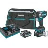 Makita GWT08D 40V Max XGT Brushless Lithium-Ion Cordless 4-Speed Mid-Torque 1/2 In. Sq. Drive Impact Wrench Kit With Detent Anvil And 2 Batteries (2.5 Ah) -Cheap Makita Store mktngwt08d