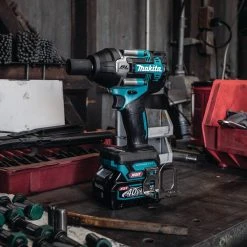 Makita GWT08D 40V Max XGT Brushless Lithium-Ion Cordless 4-Speed Mid-Torque 1/2 In. Sq. Drive Impact Wrench Kit With Detent Anvil And 2 Batteries (2.5 Ah) 17 Makita GWT08D 40V Max XGT Brushless Lithium-Ion Cordless 4-Speed Mid-Torque 1/2 In. Sq. Drive Impact Wrench Kit With Detent Anvil And 2 Batteries (2.5 Ah) -Cheap Makita Store mktngwt08d e