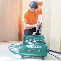 Makita MAC320Q Quiet Series 1-1/2 HP 3 Gallon Oil-Free Hand Carry Air Compressor -Cheap Makita Store mktnmac320q o