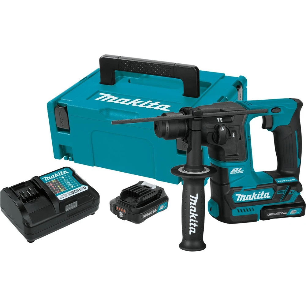 Makita RH01R1 12V MAX CXT 2.0 Ah Lithium-Ion Brushless Cordless 5/8 In. Rotary Hammer Kit, Accepts SDS-PLUS Bits 3 Makita RH01R1 12V MAX CXT 2.0 Ah Lithium-Ion Brushless Cordless 5/8 In. Rotary Hammer Kit, Accepts SDS-PLUS Bits