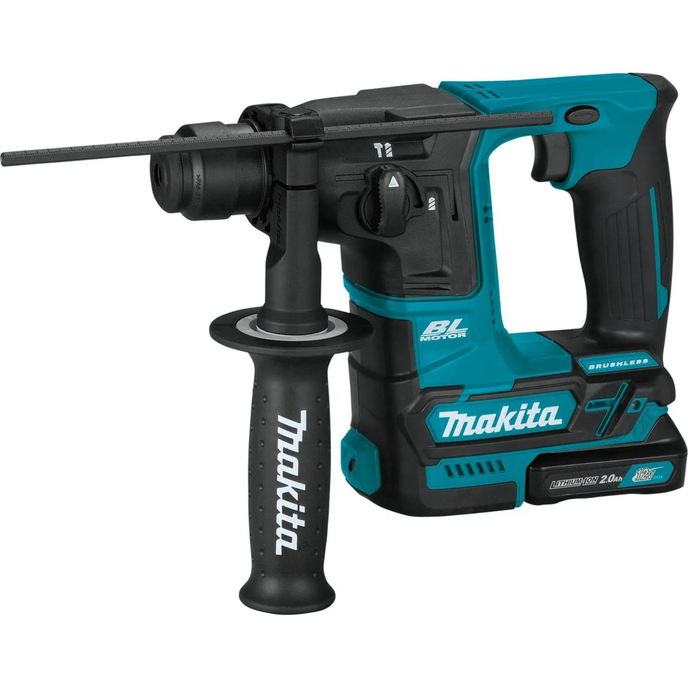 Makita RH01R1 12V MAX CXT 2.0 Ah Lithium-Ion Brushless Cordless 5/8 In. Rotary Hammer Kit, Accepts SDS-PLUS Bits 4 Makita RH01R1 12V MAX CXT 2.0 Ah Lithium-Ion Brushless Cordless 5/8 In. Rotary Hammer Kit, Accepts SDS-PLUS Bits - Image 2