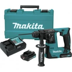 Makita RH02R1 12V Max CXT Lithium-Ion 9/16 In. Rotary Hammer Kit, Accepts SDS-PLUS Bits (2.0Ah) -Cheap Makita Store mktnrh02r1 b