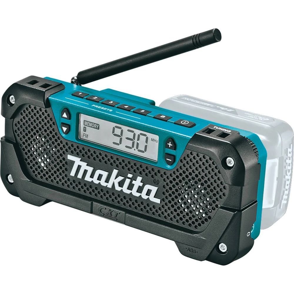 Makita RM02 12V Max CXT Cordless Lithium-Ion Compact Job Site Radio (Tool Only) 4 Makita RM02 12V Max CXT Cordless Lithium-Ion Compact Job Site Radio (Tool Only) - Image 2