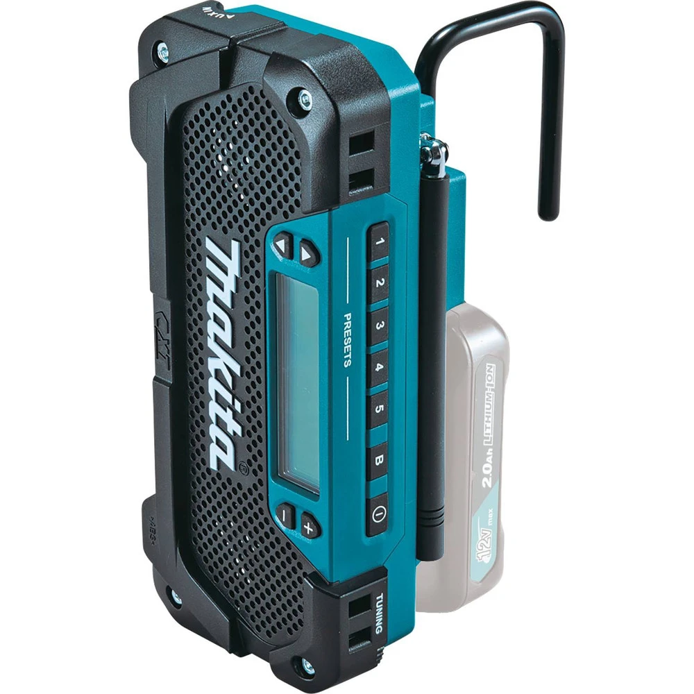 Makita RM02 12V Max CXT Cordless Lithium-Ion Compact Job Site Radio (Tool Only) 5 Makita RM02 12V Max CXT Cordless Lithium-Ion Compact Job Site Radio (Tool Only) - Image 3