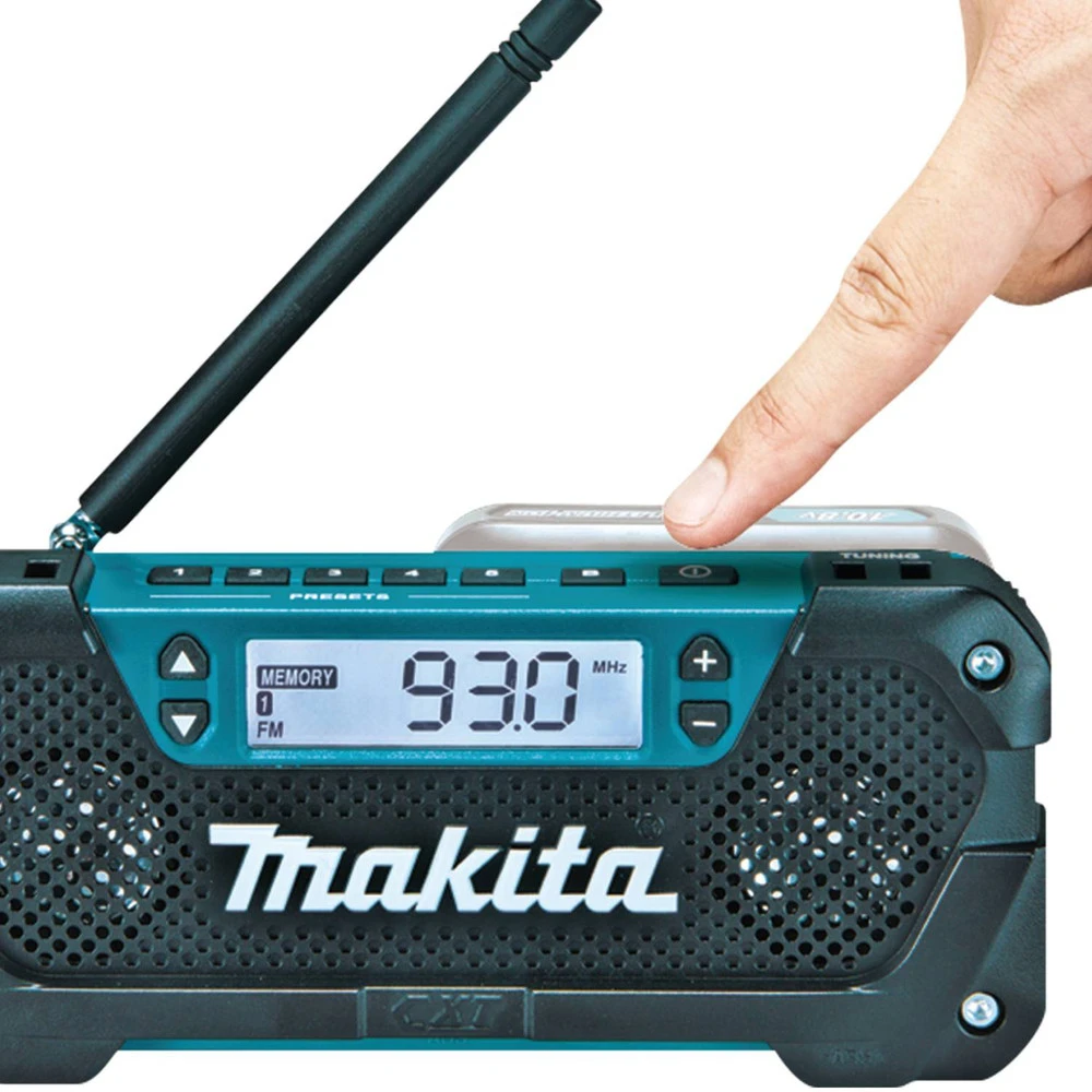 Makita RM02 12V Max CXT Cordless Lithium-Ion Compact Job Site Radio (Tool Only) 7 Makita RM02 12V Max CXT Cordless Lithium-Ion Compact Job Site Radio (Tool Only) - Image 5