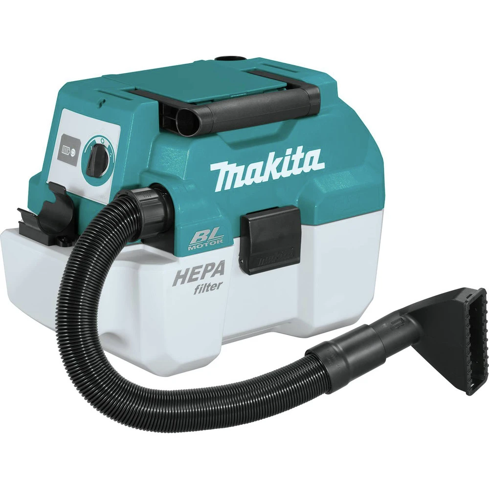 Makita XCV11Z 18V LXT Lithium-Ion Brushless 2 Gallon HEPA Filter Portable Wet/Dry Dust Extractor/Vacuum (Tool Only) 4 Makita XCV11Z 18V LXT Lithium-Ion Brushless 2 Gallon HEPA Filter Portable Wet/Dry Dust Extractor/Vacuum (Tool Only) - Image 2