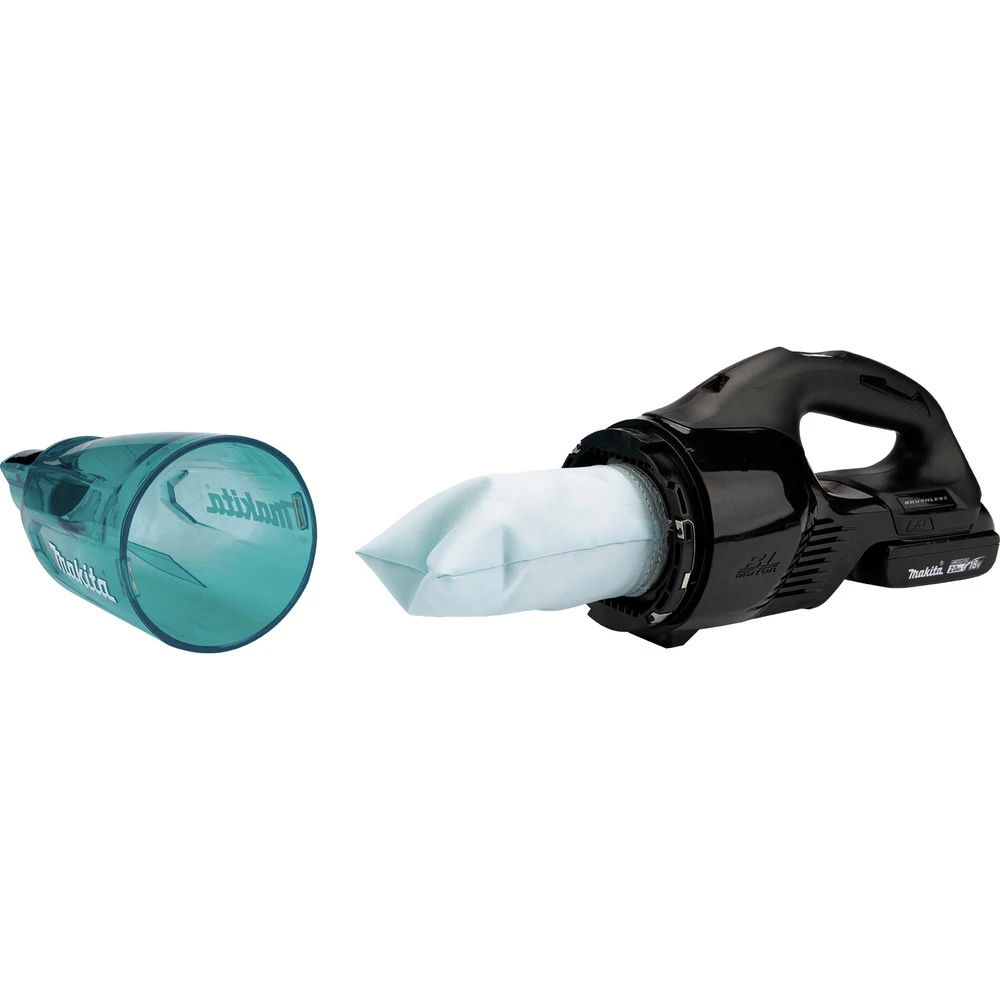 Makita XLC04R1BX4 18V LXT Lithium-ion Compact Brushless Cordless 3-Speed Vacuum Kit With Push Button (2 Ah) 8 Makita XLC04R1BX4 18V LXT Lithium-ion Compact Brushless Cordless 3-Speed Vacuum Kit With Push Button (2 Ah) - Image 6