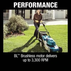 Makita XML03CM1 18V X2 (36V) LXT Brushless Lithium-Ion 18 In. Cordless Lawn Mower Kit With 4 Batteries (4 Ah) 24 Makita XML03CM1 18V X2 (36V) LXT Brushless Lithium-Ion 18 In. Cordless Lawn Mower Kit With 4 Batteries (4 Ah) -Cheap Makita Store mktnxml03cm1 d