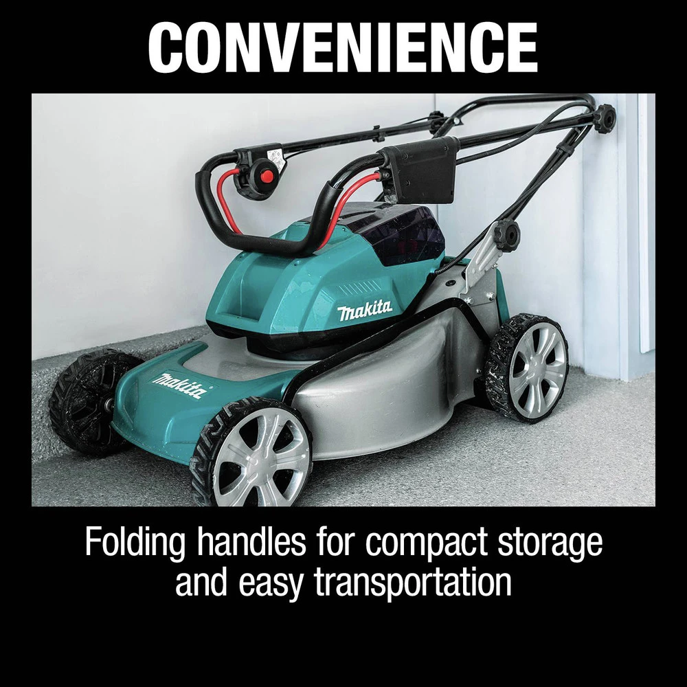 Makita XML03CM1 18V X2 (36V) LXT Brushless Lithium-Ion 18 In. Cordless Lawn Mower Kit With 4 Batteries (4 Ah) 12 Makita XML03CM1 18V X2 (36V) LXT Brushless Lithium-Ion 18 In. Cordless Lawn Mower Kit With 4 Batteries (4 Ah) - Image 10