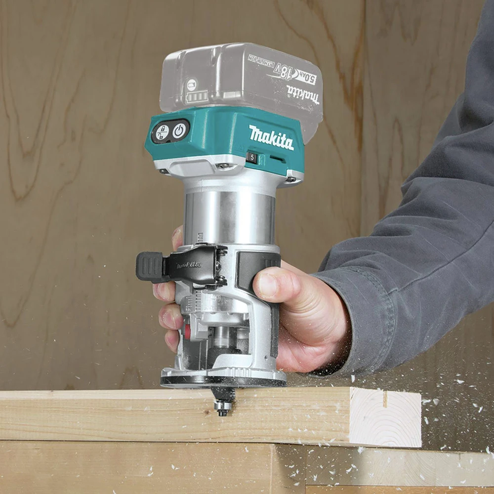 Makita XMT03Z-XTR01Z 18V LXT Lithium-Ion Cordless Oscillating Multi-Tool And Compact Brushless Cordless Router Bundle 18 Makita XMT03Z-XTR01Z 18V LXT Lithium-Ion Cordless Oscillating Multi-Tool And Compact Brushless Cordless Router Bundle - Image 16