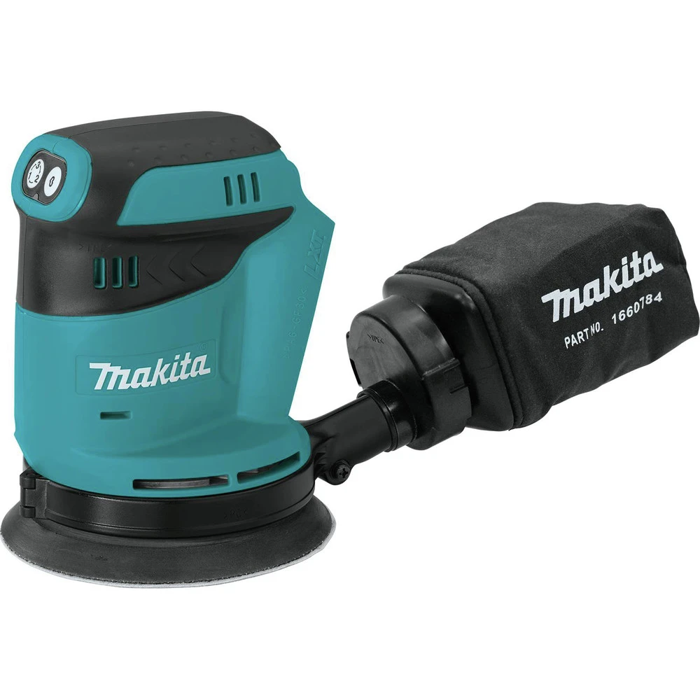 Makita XOB01Z-BL1840DC1 18V LXT Lithium-Ion 5 In. Cordless Random Orbit Sander And Battery With Charger Starter Pack Bundle (4 Ah) 5 Makita XOB01Z-BL1840DC1 18V LXT Lithium-Ion 5 In. Cordless Random Orbit Sander And Battery With Charger Starter Pack Bundle (4 Ah) - Image 3