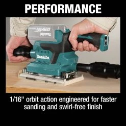 Makita XOB03Z 18V LXT Brushless AWS Lithium-Ion 1/3 In. Cordless Sheet Finishing Sander (Tool Only) 22 Makita XOB03Z 18V LXT Brushless AWS Lithium-Ion 1/3 In. Cordless Sheet Finishing Sander (Tool Only) -Cheap Makita Store mktnxob03z f
