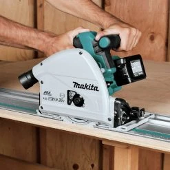 Makita XPS01PMJ 18V X2 (36V) LXT Brushless Lithium-Ion 6-1/2 In. Cordless Plunge Circular Saw Kit With 2 Batteries (4 Ah) -Cheap Makita Store mktnxps01pmj z
