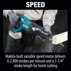 Makita XRJ04Z LXT 18V Cordless Lithium-Ion Reciprocating Saw (Tool Only) -Cheap Makita Store mktnxrj04z k